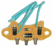 Placa auxiliar c/Diodo - Puentes Indiel chicos