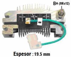 Espesor 19,5mm - 6 Diodos - c/Triodo