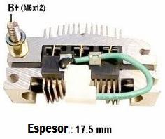 Espesor 17,5mm - 6 diodos - c/Triodo