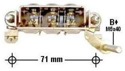 Montaje 71mm - 6 Diodos - c/Triodo