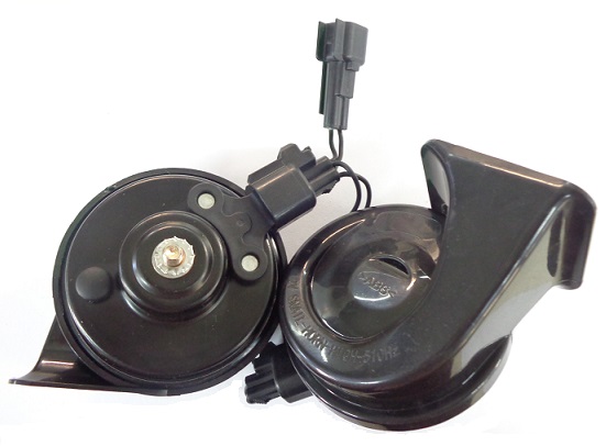 Juego de Bocinas Caracol 80mm - c/Conector - c/Cables